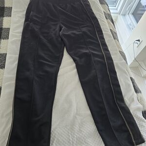 All Saints Black Pants with Tan Detail